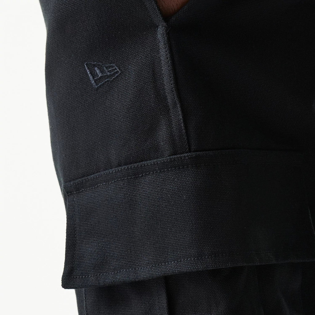 New Era Black Straight Leg Cargo Joggers-zelvios