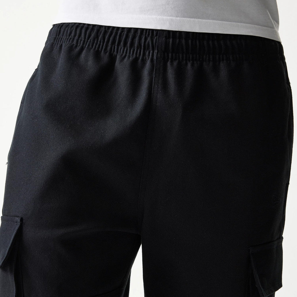 New Era Black Straight Leg Cargo Joggers-zelvios