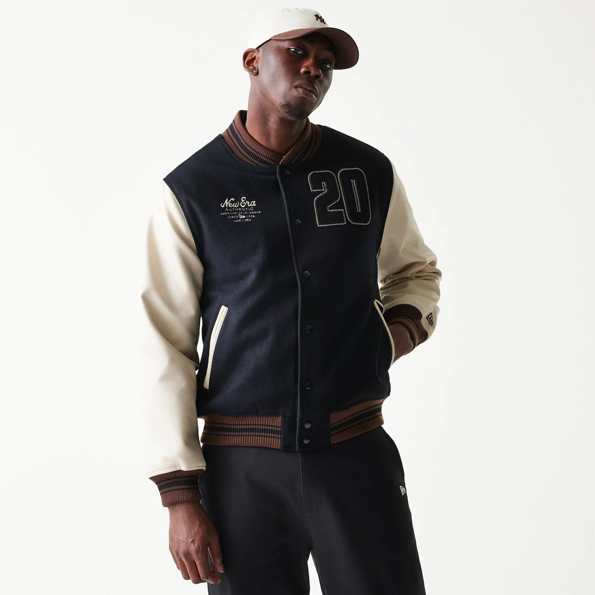 New Era Varsity Black Jacket-zelvios