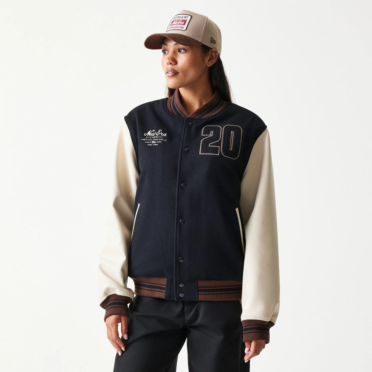 New Era Varsity Black Jacket-zelvios