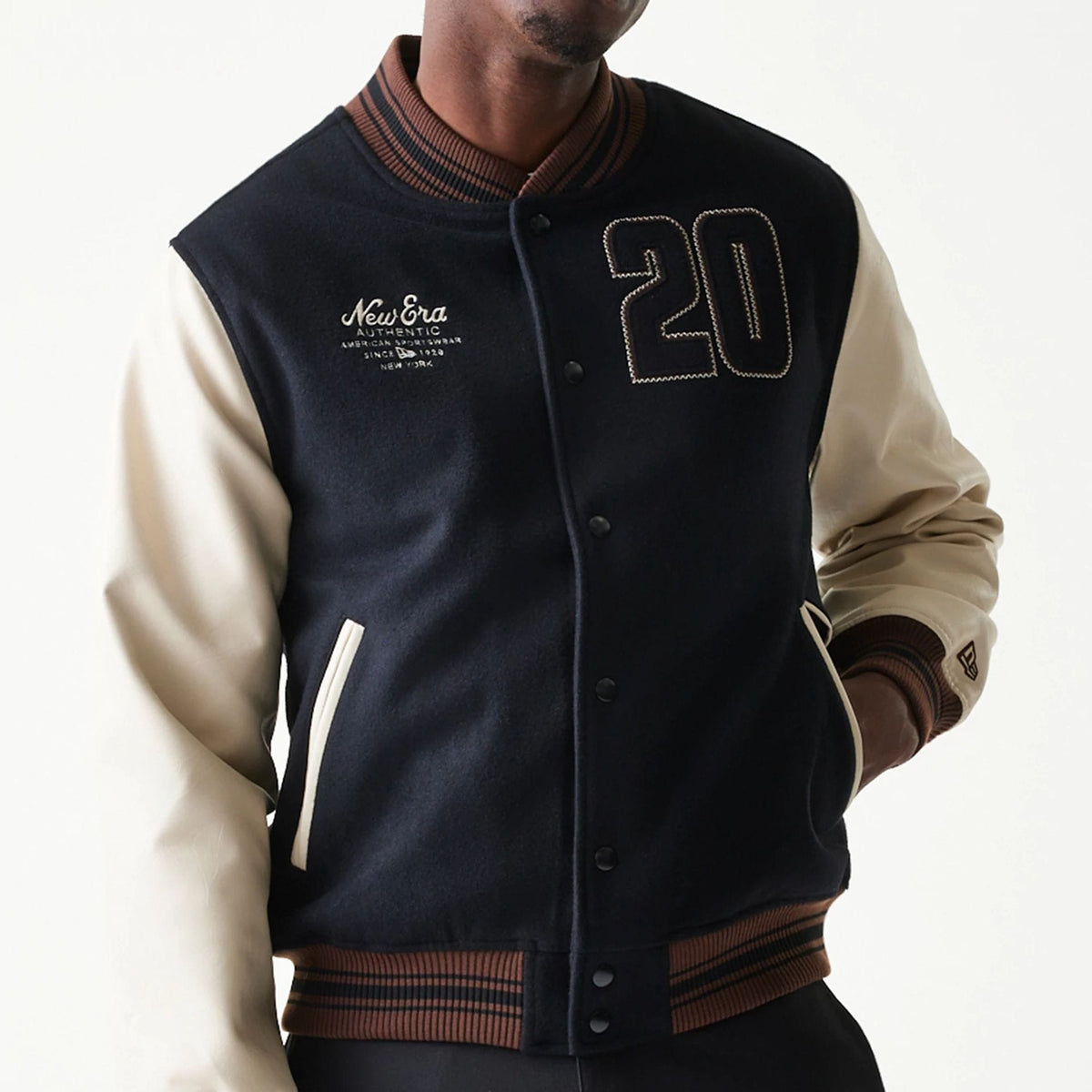 New Era Varsity Black Jacket-zelvios