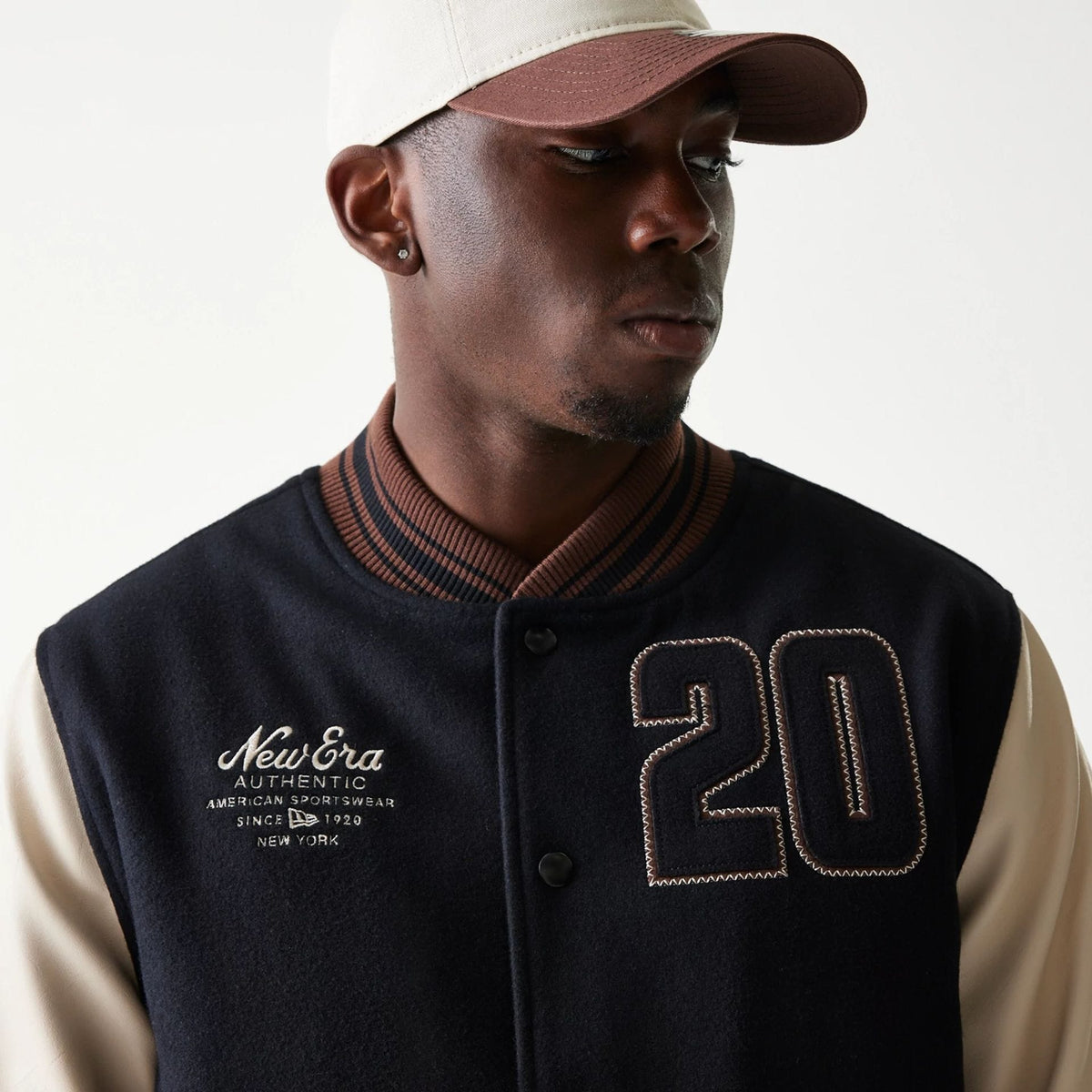 New Era Varsity Black Jacket-zelvios