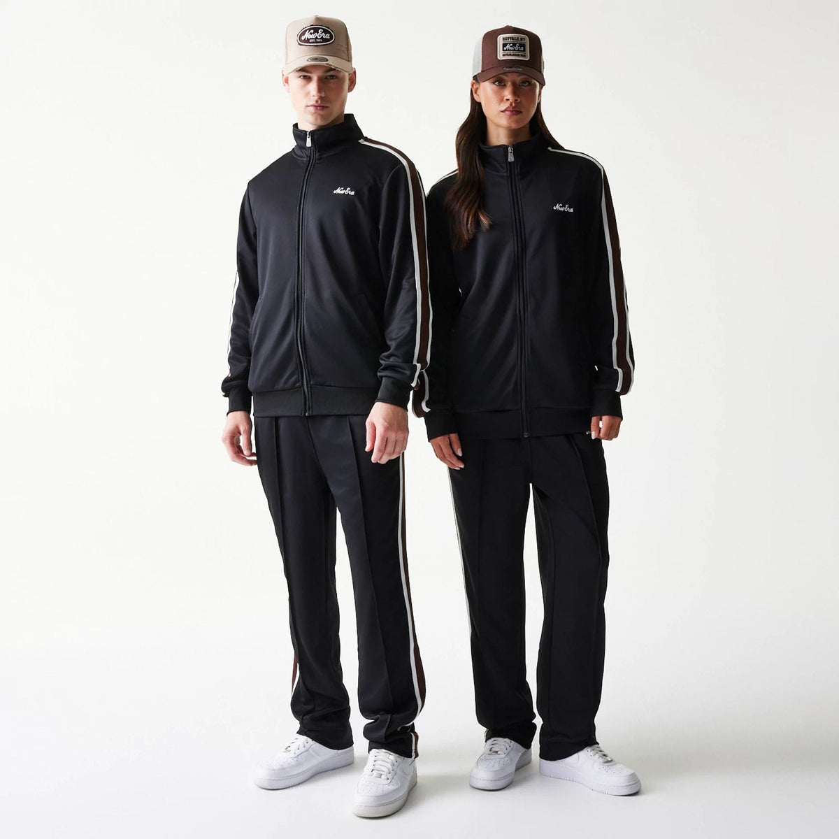 New Era Script Black Track Jacket-zelvios