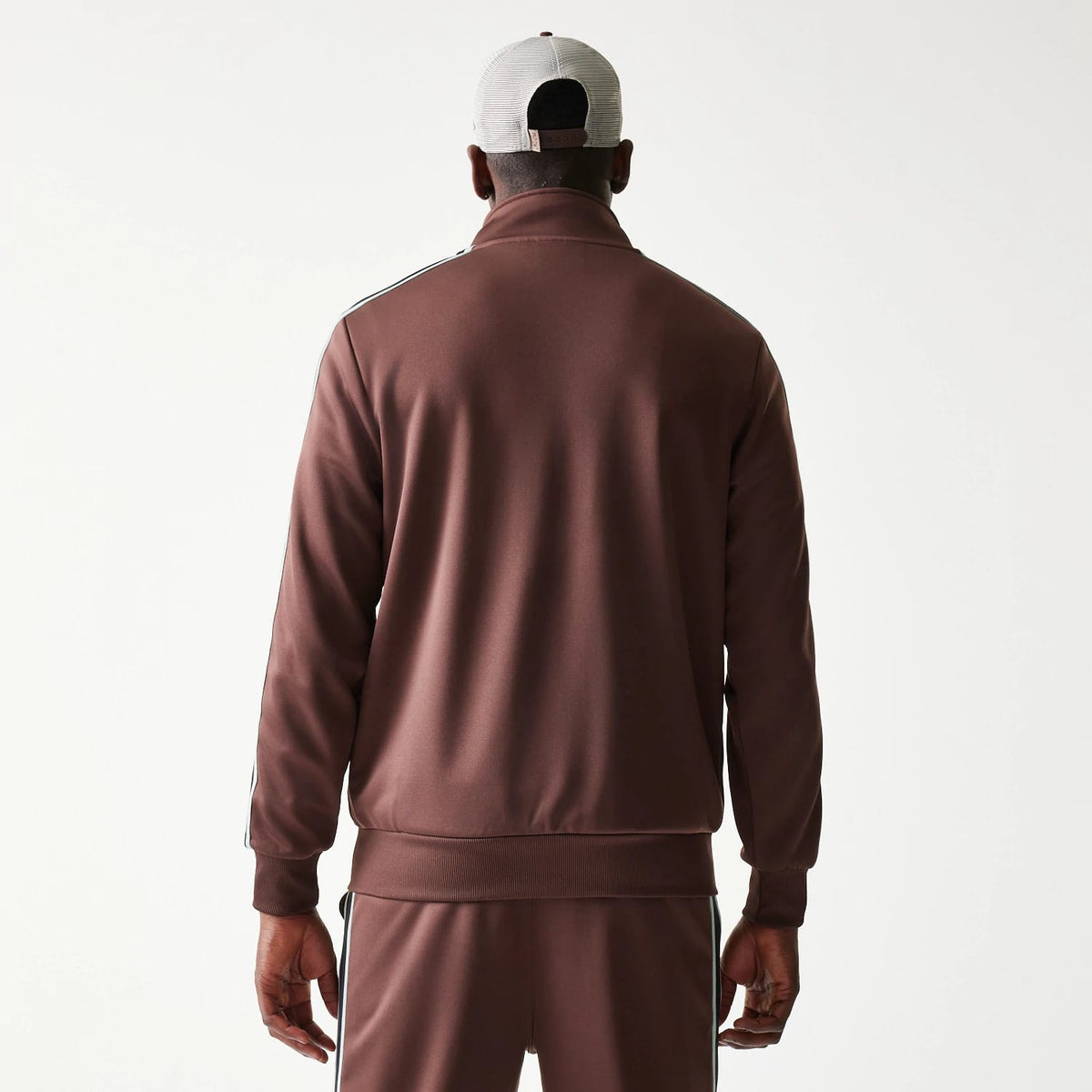 New Era Script Brown Track Jacket-zelvios