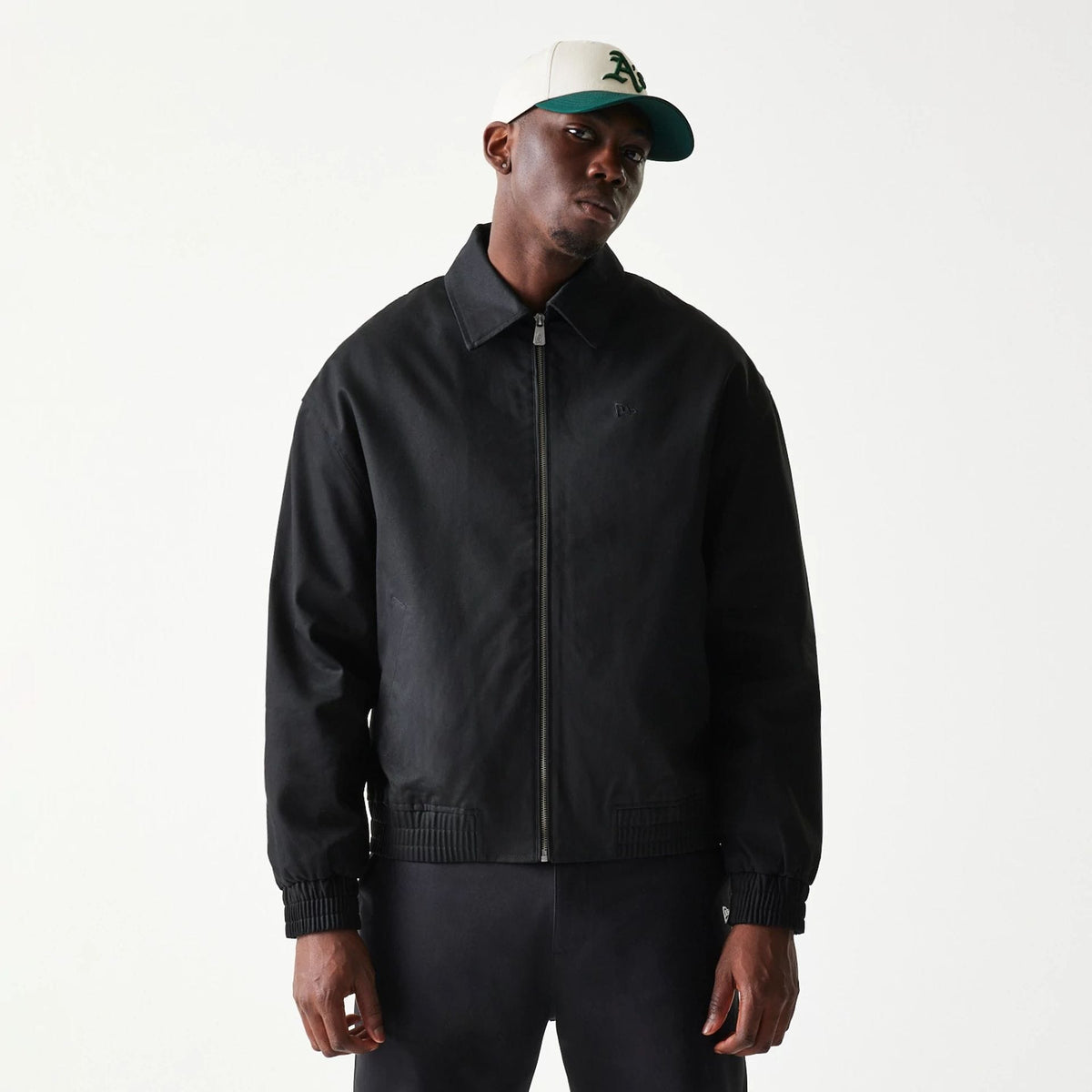 New Era Collared Black Jacket-zelvios