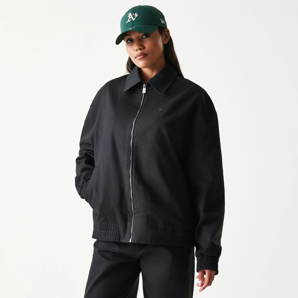 New Era Collared Black Jacket-zelvios