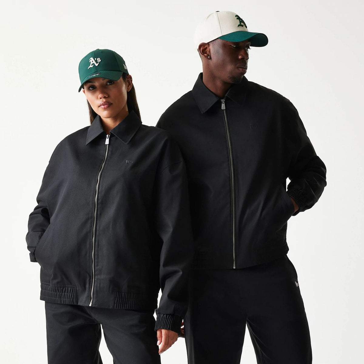 New Era Collared Black Jacket-zelvios