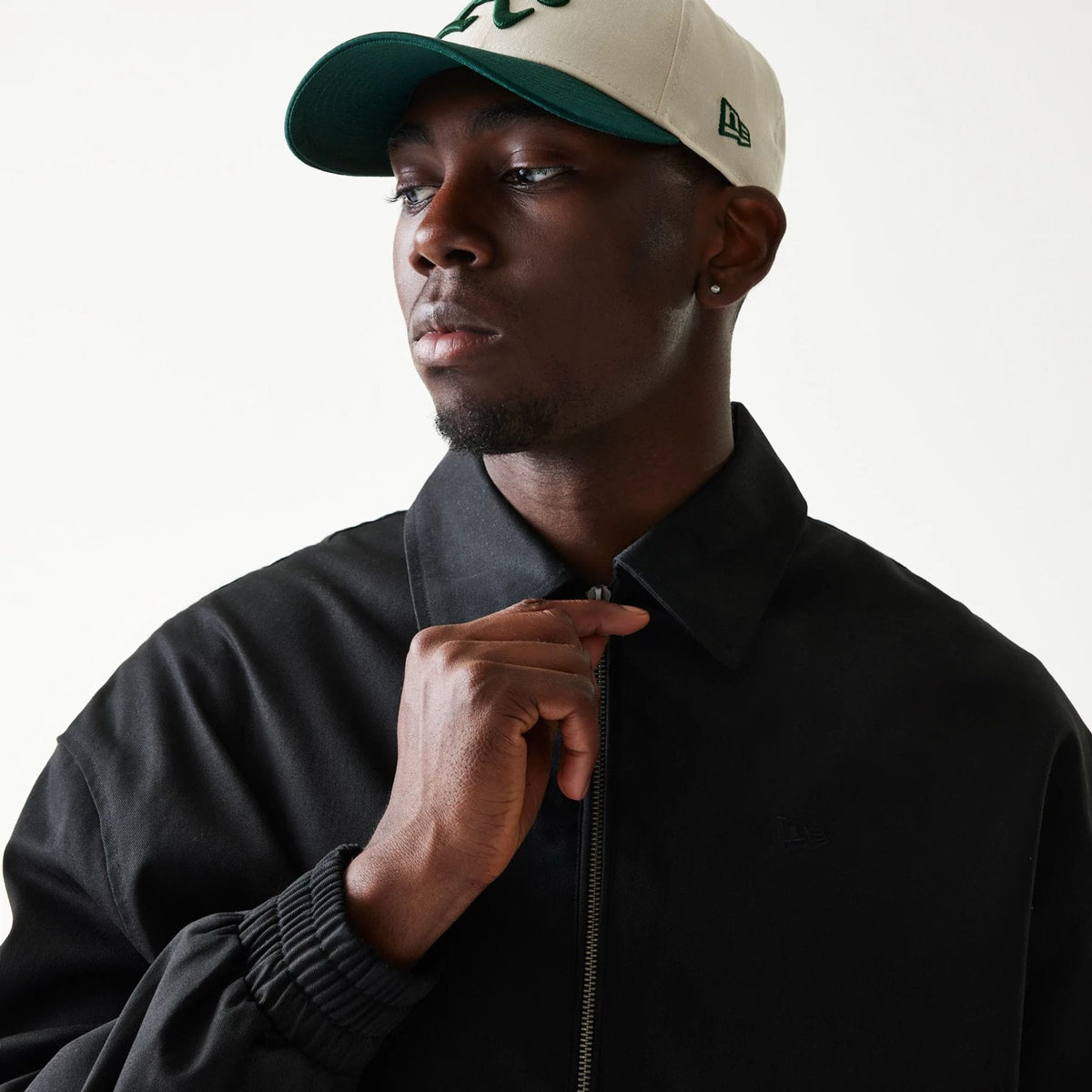 New Era Collared Black Jacket-zelvios