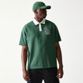 LA Dodgers MLB Dark Green Oversized Polo T-Shirt-zelvios