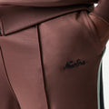 New Era Script Brown Straight Leg Joggers-zelvios