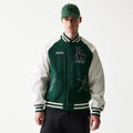 LA Dodgers MLB Dark Green Varsity Jacket-kentox