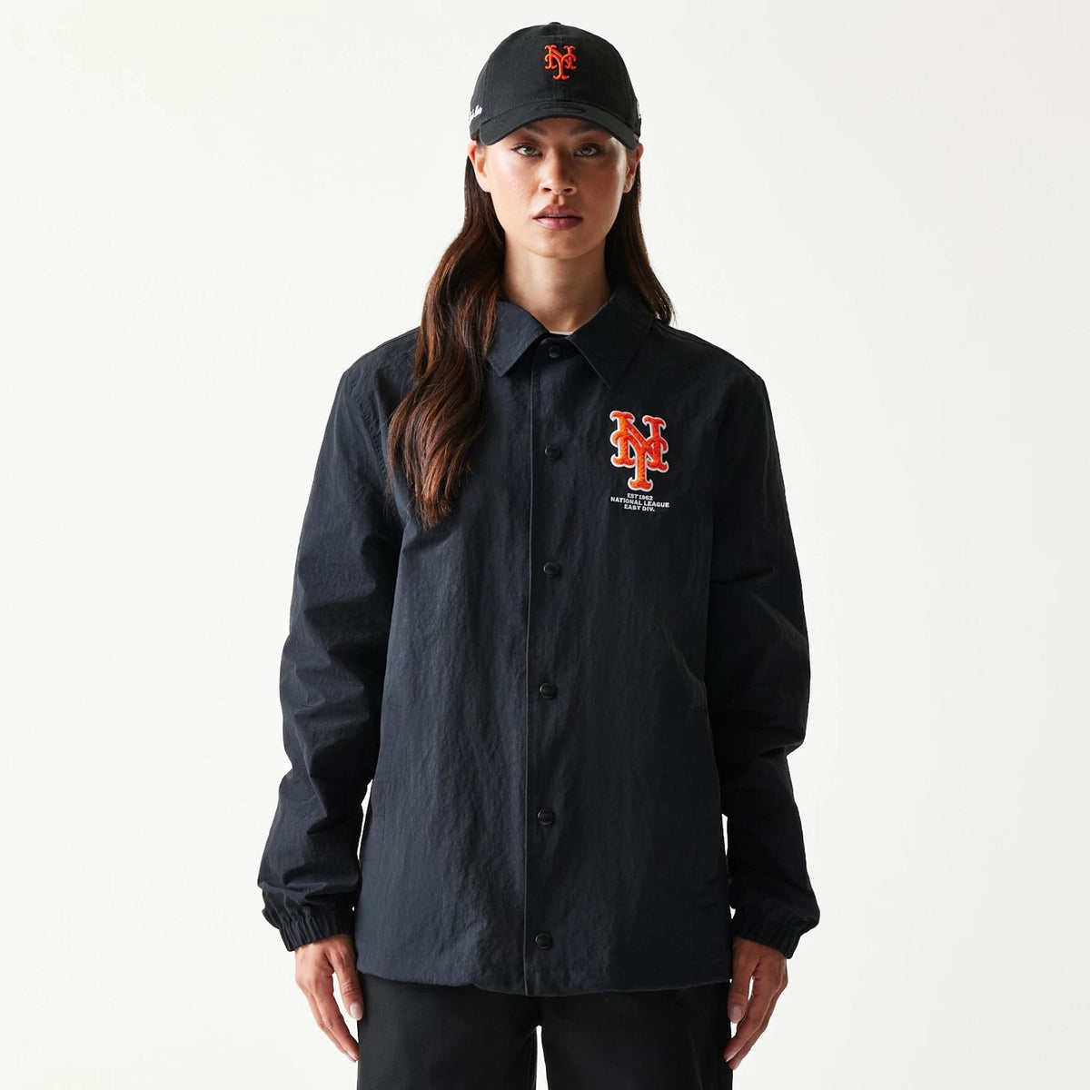 New York Mets MLB Coaches Black Jacket-zelvios