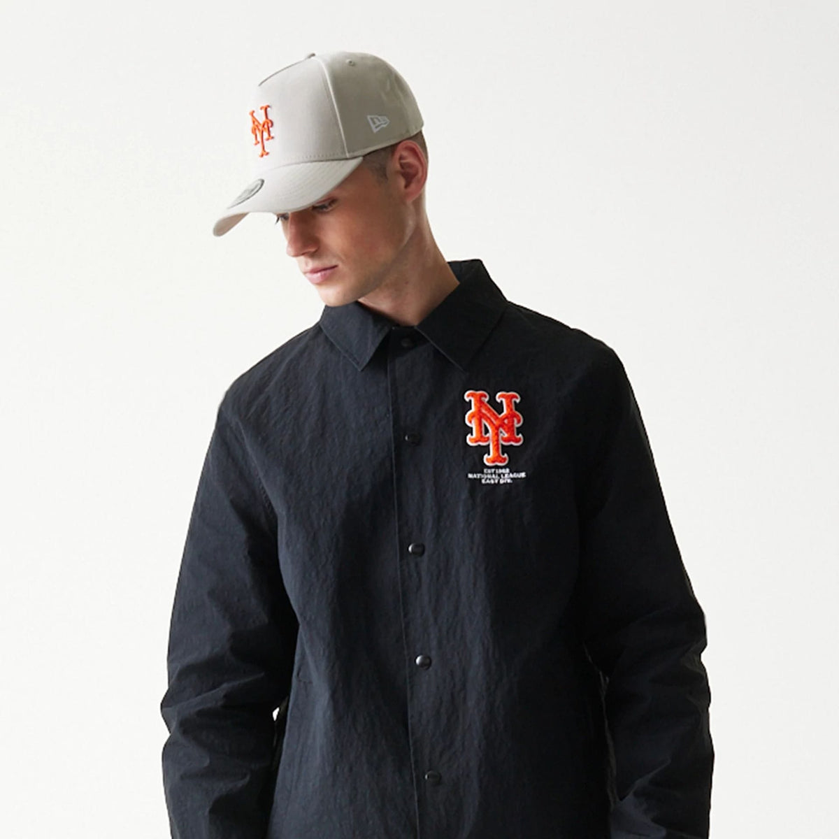 New York Mets MLB Coaches Black Jacket-zelvios