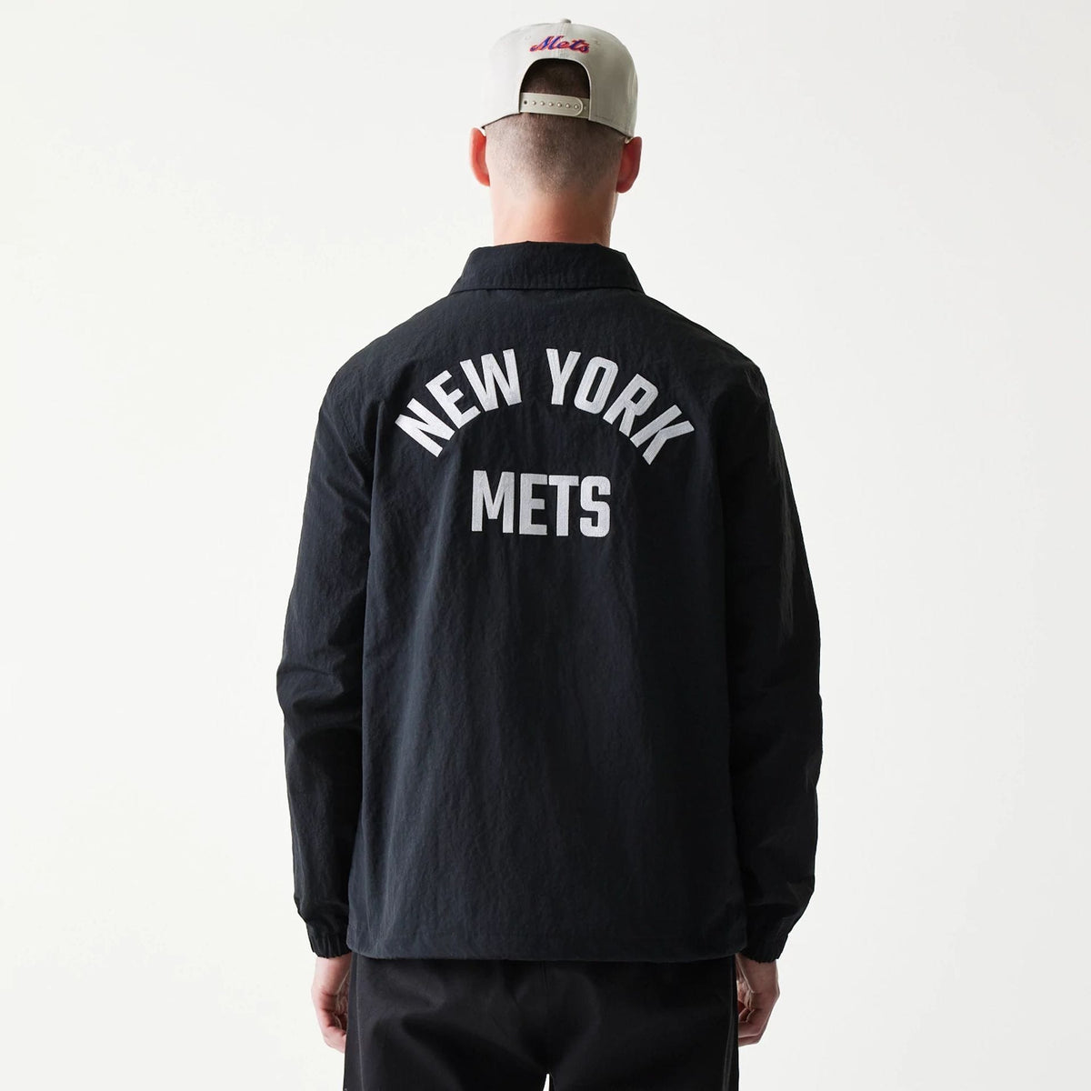 New York Mets MLB Coaches Black Jacket-zelvios