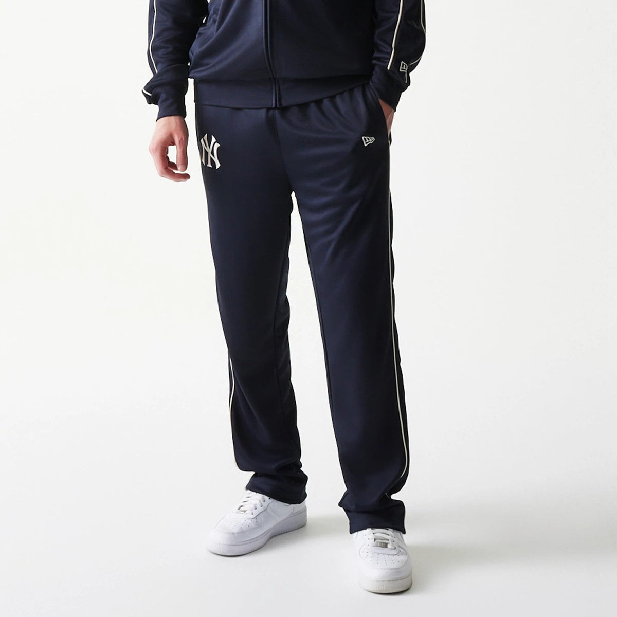 New York Yankees MLB Piping Navy Straight Leg Joggers-zelvios