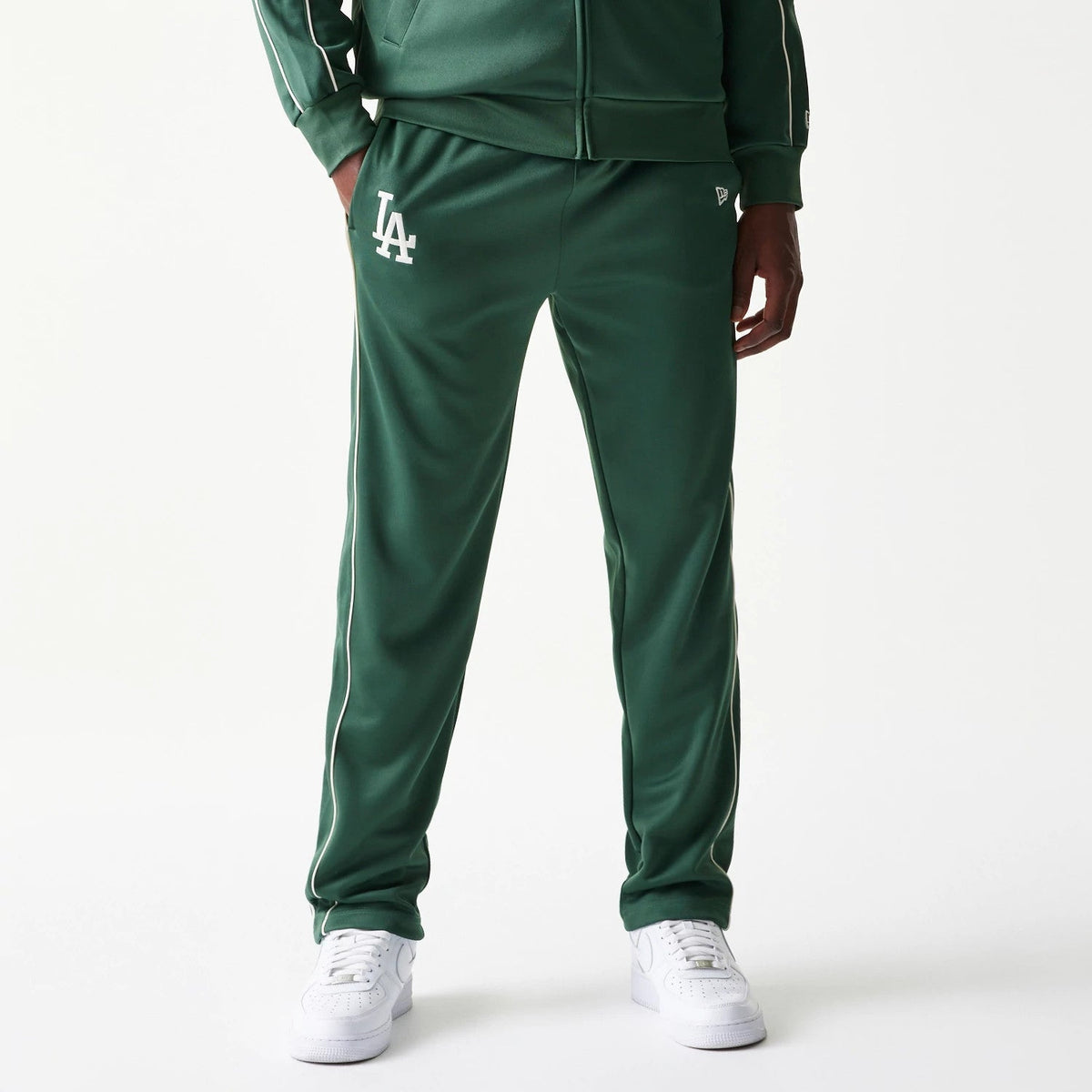 LA Dodgers MLB Piping Dark Green Straight Leg Joggers-zelvios