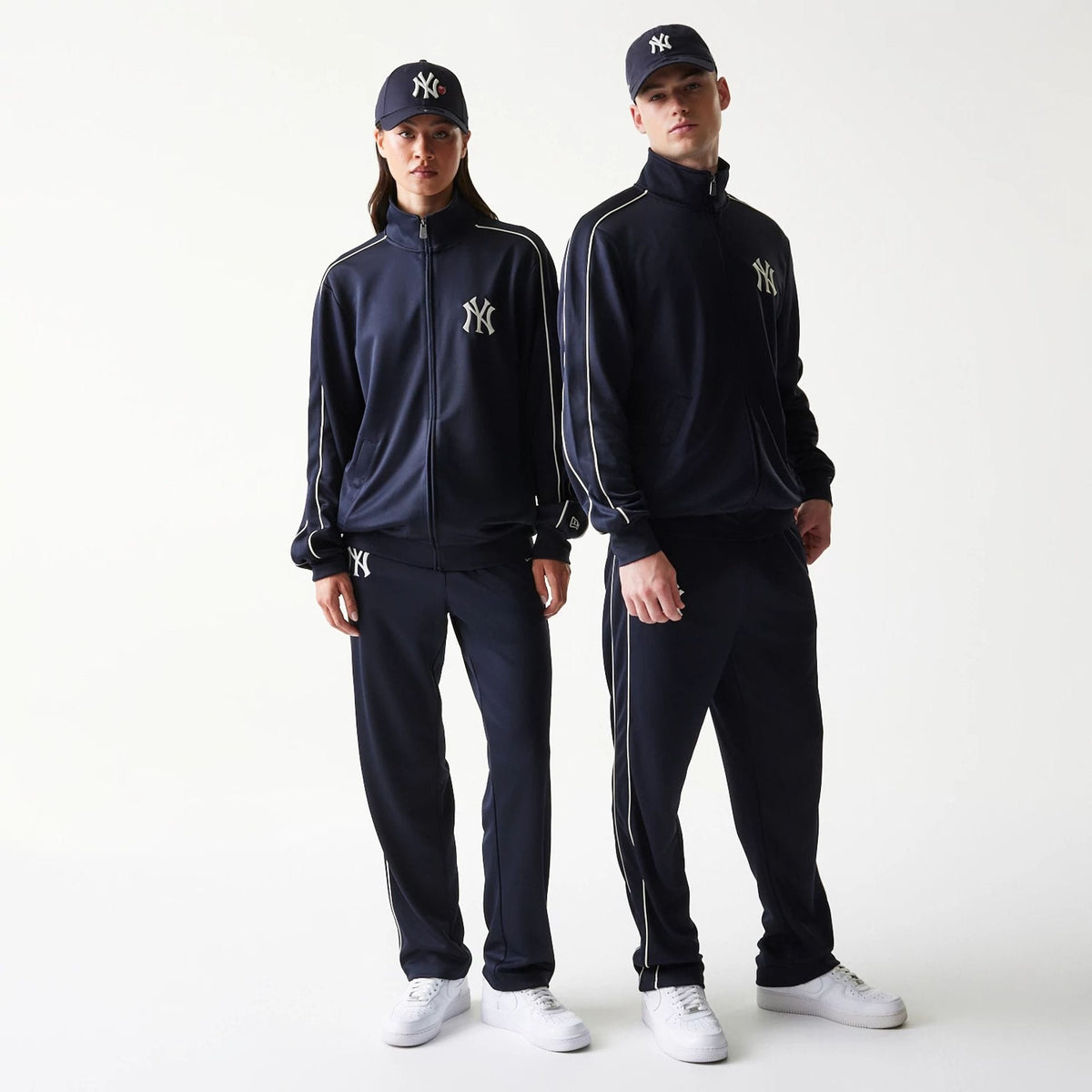 New York Yankees MLB Piping Navy Track Jacket-zelvios
