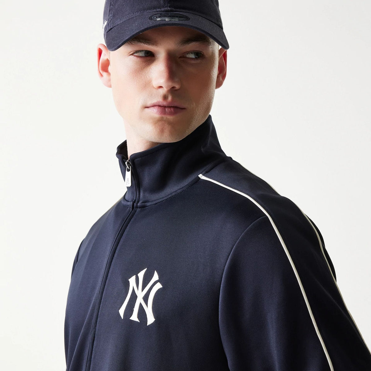 New York Yankees MLB Piping Navy Track Jacket-zelvios