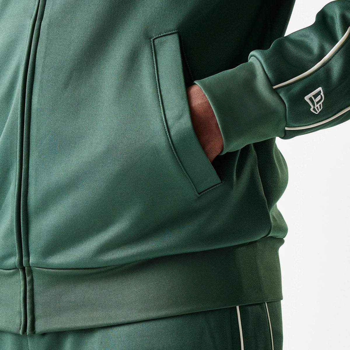 LA Dodgers MLB Piping Dark Green Track Jacket-zelvios