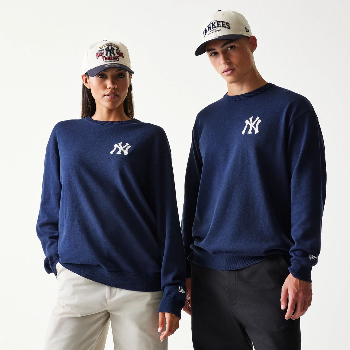 New York Yankees MLB Essential Navy Knitted Sweater-zelvios