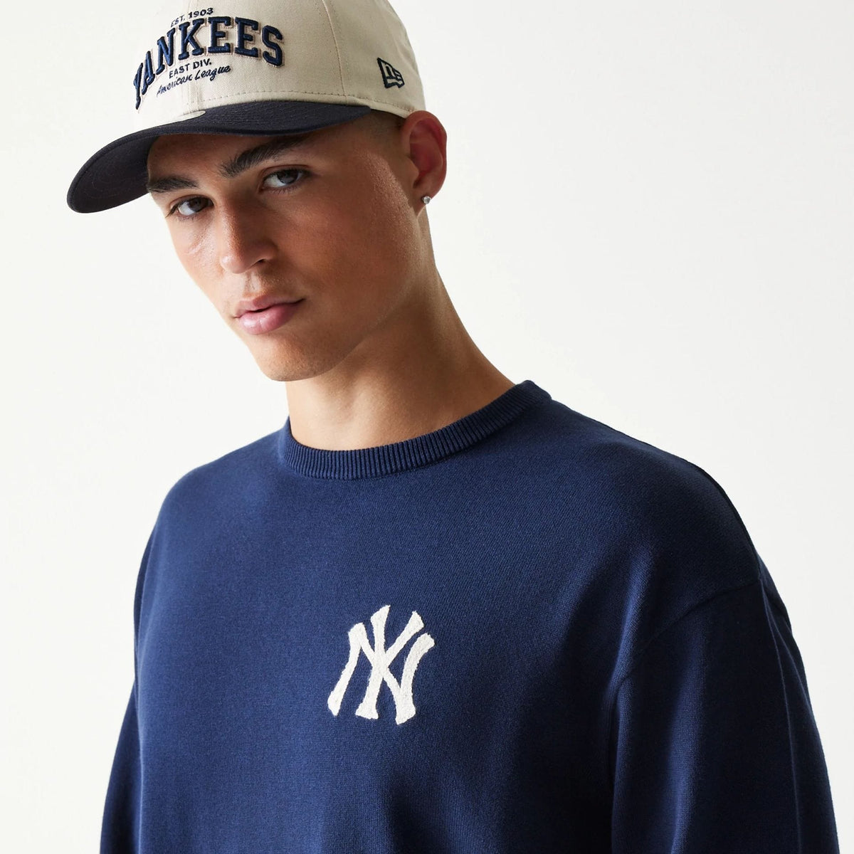 New York Yankees MLB Essential Navy Knitted Sweater-zelvios