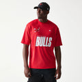 Chicago Bulls NBA Graphic Mesh Red T-Shirt-zelvios