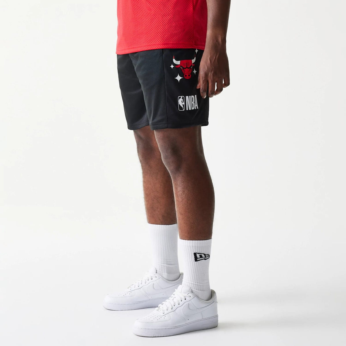 Chicago Bulls NBA Mesh Black Shorts-zelvios