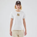 New York Yankees Womens MLB Infill White T-shirt-zelvios