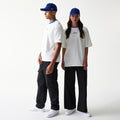 New Era Script White Oversized T-Shirt-zelvios