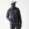 New York Yankees MLB Dark Grey Full Zip Hoodie-zelvios