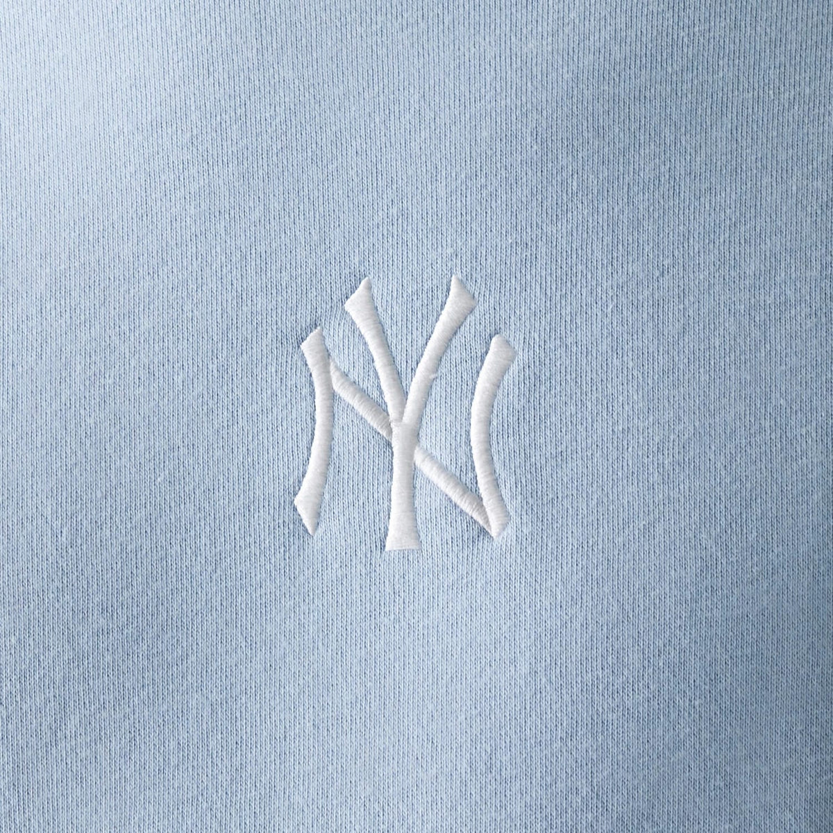 New York Yankees MLB Midi Pastel Blue Oversized Crew Neck Sweater-zelvios