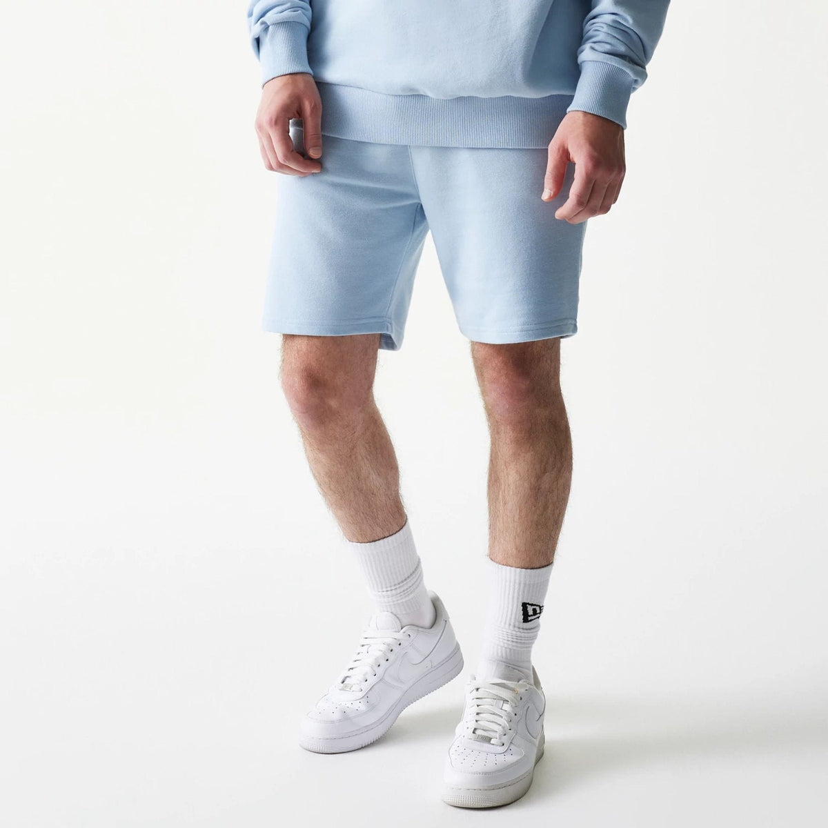 New York Yankees MLB League Essential Midi Pastel Blue Shorts-zelvios