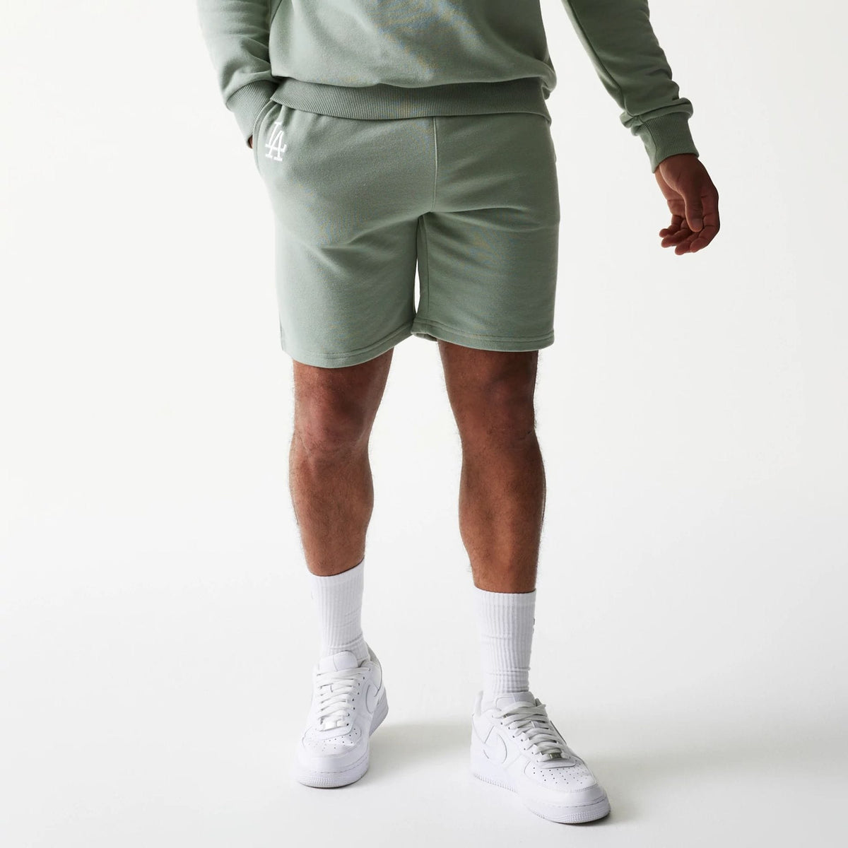 LA Dodgers MLB League Essential Midi Pastel Green Shorts-zelvios