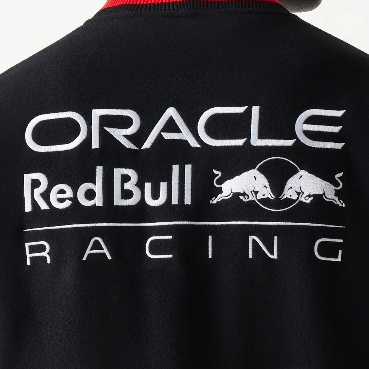 Red Bull Racing Black Varsity Jacket-zelvios