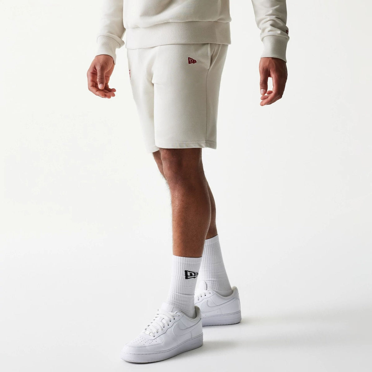LA Lakers NBA League Essential Light Beige Shorts-zelvios