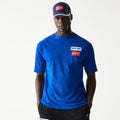 Red Bull Racing Linear Graphic Blue Oversized T-Shirt-zelvios