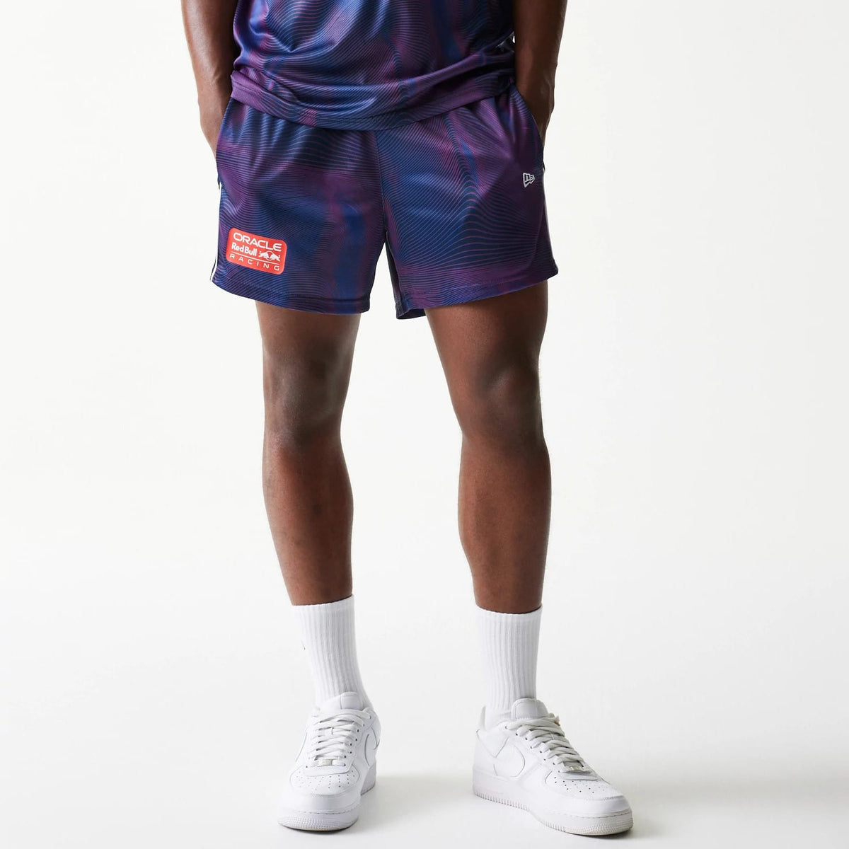 Red Bull Racing All Over Print Dark Blue Football Shorts-zelvios