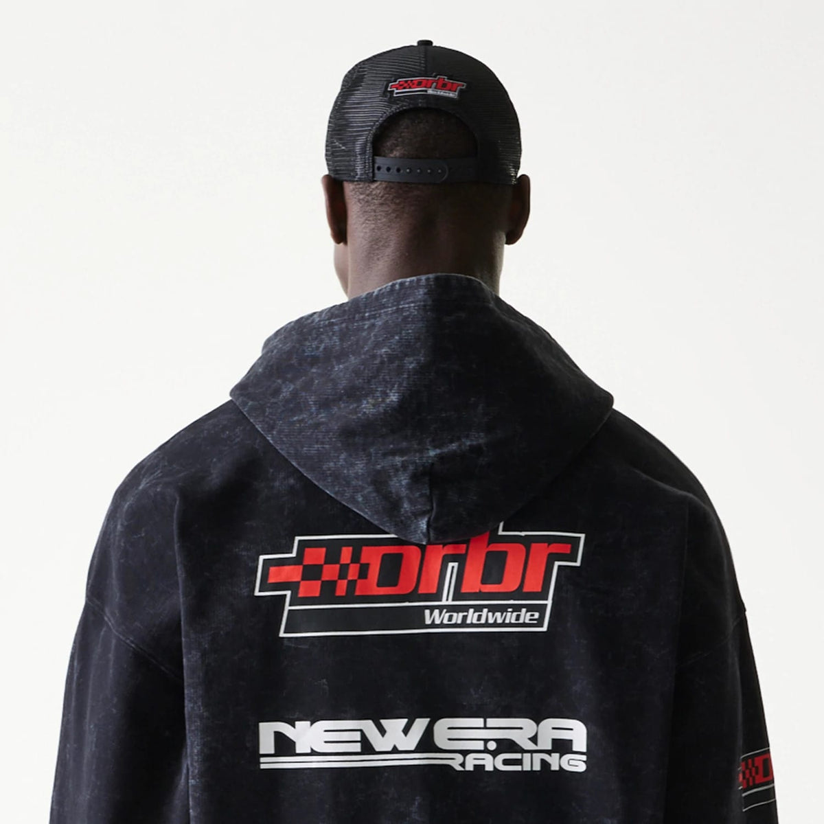 Red Bull Racing Graphic Black Dropped Shoulder Full Zip Hoodie-zelvios