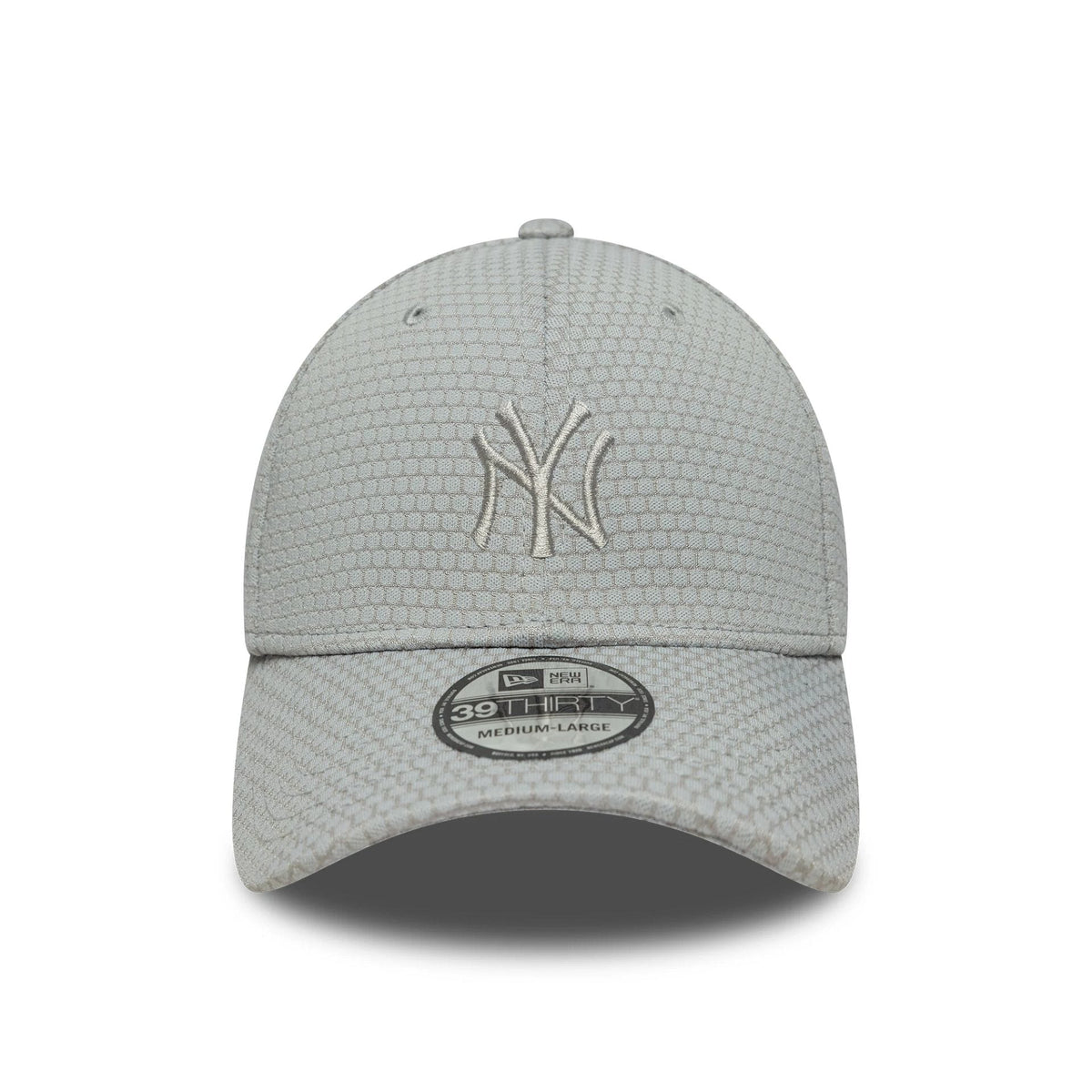 New York Yankees MLB Mesh Grey 39THIRTY Stretch Fit Cap-zelvios