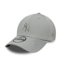 New York Yankees MLB Mesh Grey 39THIRTY Stretch Fit Cap-zelvios