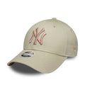 New York Yankees Womens MLB Light Beige 9FORTY Cap-zelvios