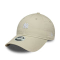 New York Yankees Womens MLB Washed Mini Light Beige 9TWENTY Cap-zelvios