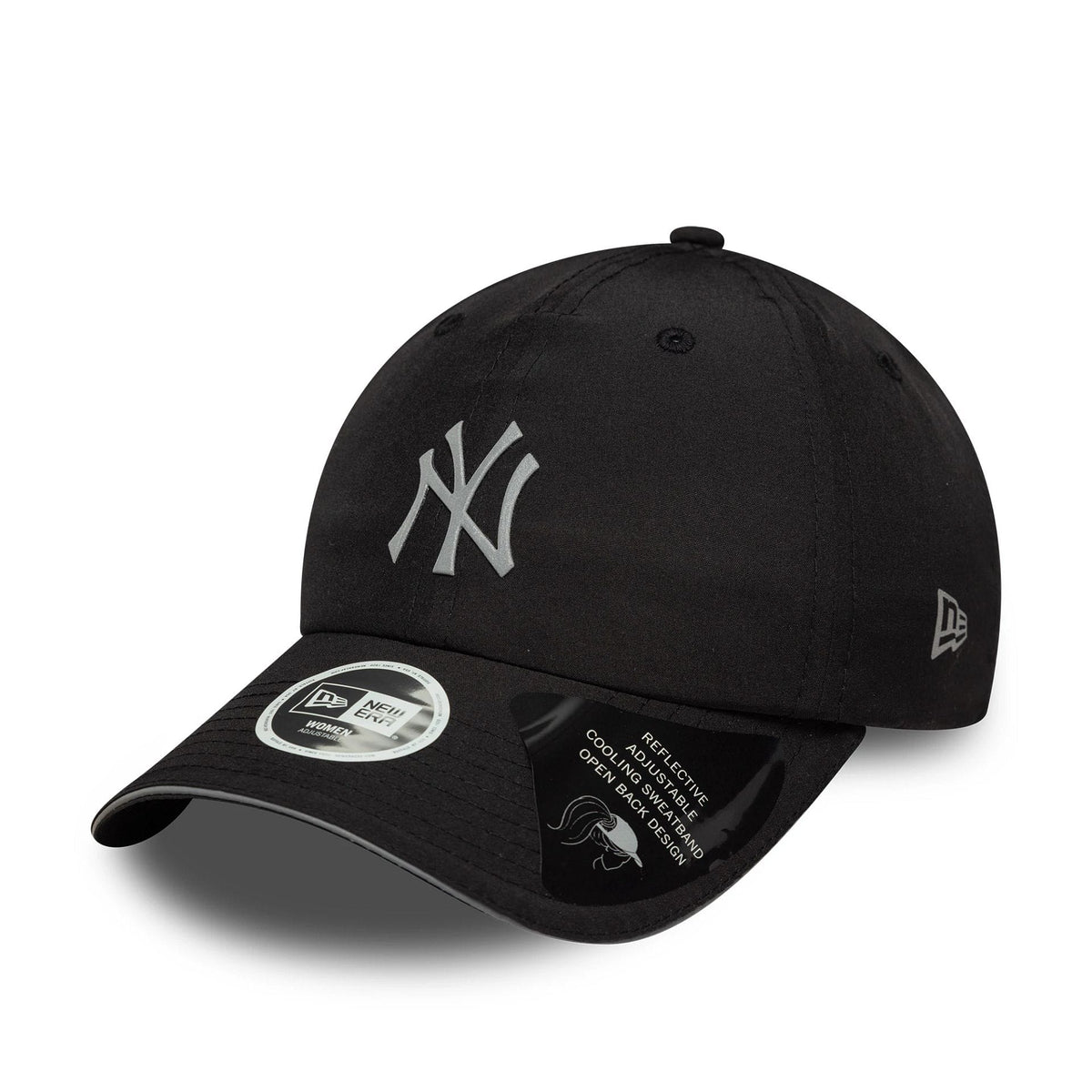 New York Yankees Womens MLB Pony Tail Black Open Back Cap-zelvios