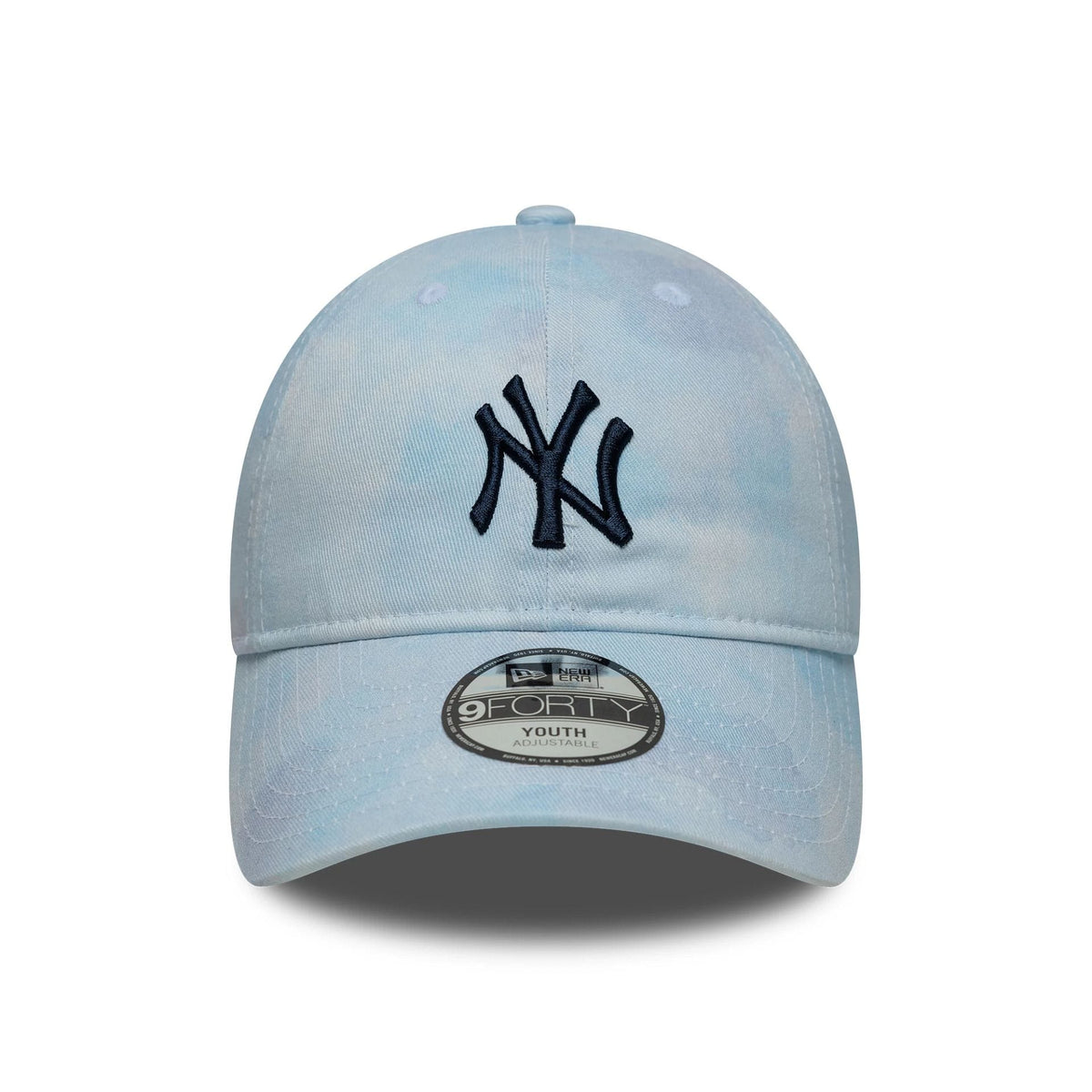 New York Yankees Youth MLB Tie Dye Pastel Blue 9TWENTY Cap-zelvios
