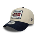 New Era Patch Suede Cream & Navy 9FORTY E-Frame Cap-zelvios