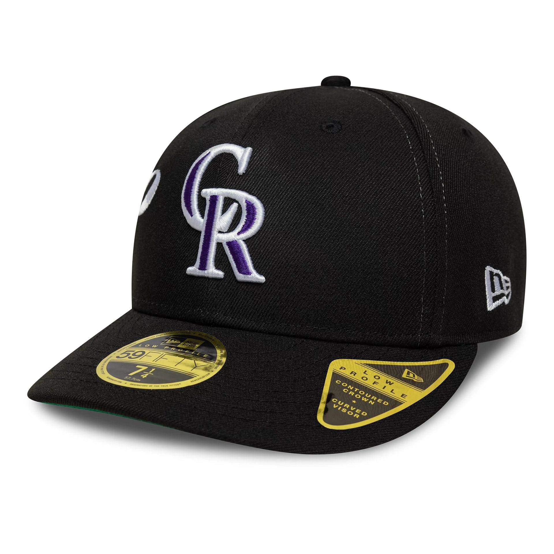 Colorado Rockies MLB Est Script Black Low Profile 59FIFTY Fitted Cap-kentox