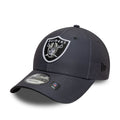 Las Vegas Raiders NFL Microfibre Charcoal 9FORTY Cap-zelvios