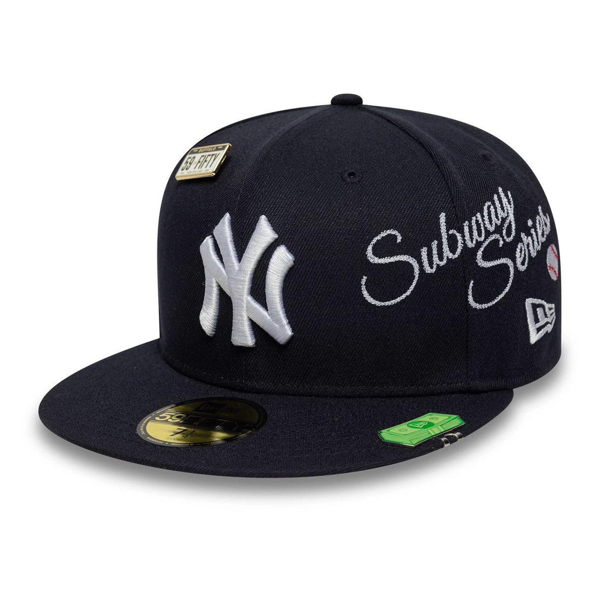 New York Yankees MLB Subway Series Navy 59FIFTY Fitted Cap-zelvios