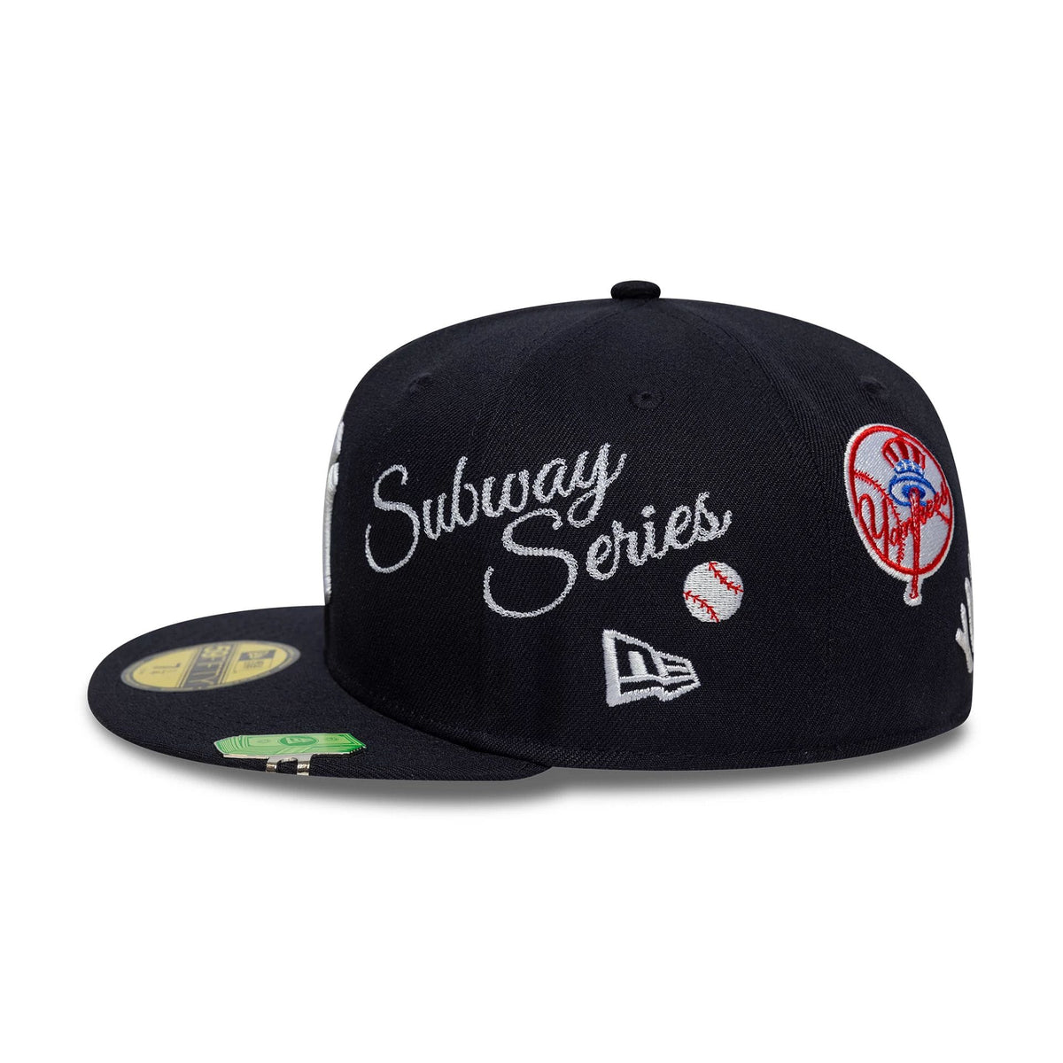 New York Yankees MLB Subway Series Navy 59FIFTY Fitted Cap-zelvios