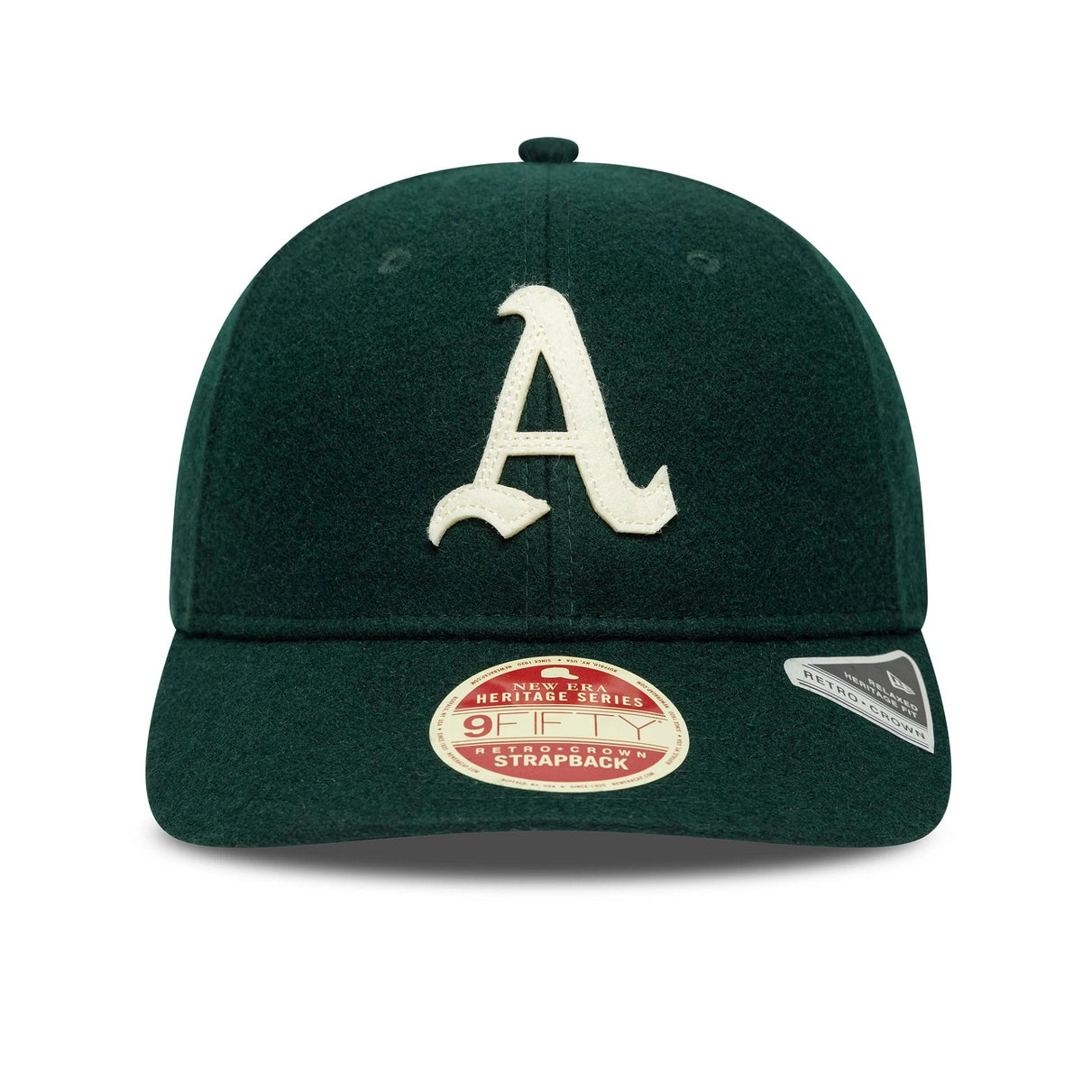 Athletics MLB Heritage Dark Green Retro Crown 9FIFTY Cap-zelvios